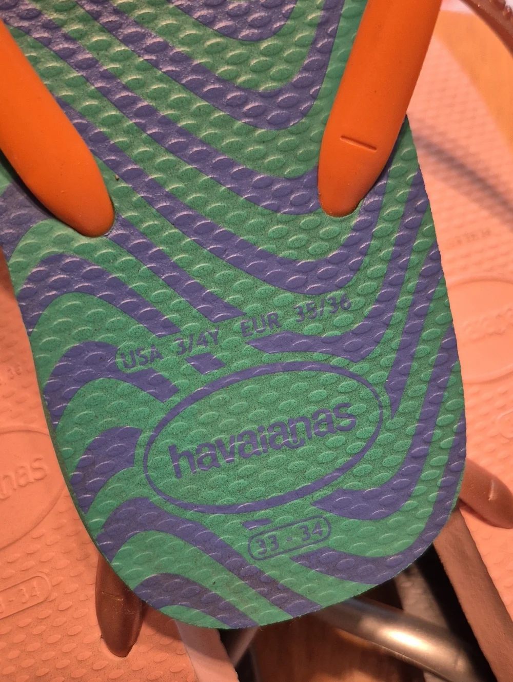 Havaianas Set Of 3 Beach Pool Thong Plastic Sandals